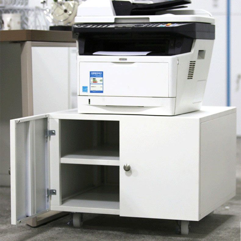 Archivo de almacenamiento de gabinete de acero moderno con castores para el hogar y la oficina