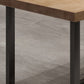 Industrial Style Dining Table Solid Wood Trestle Table for Dining Room