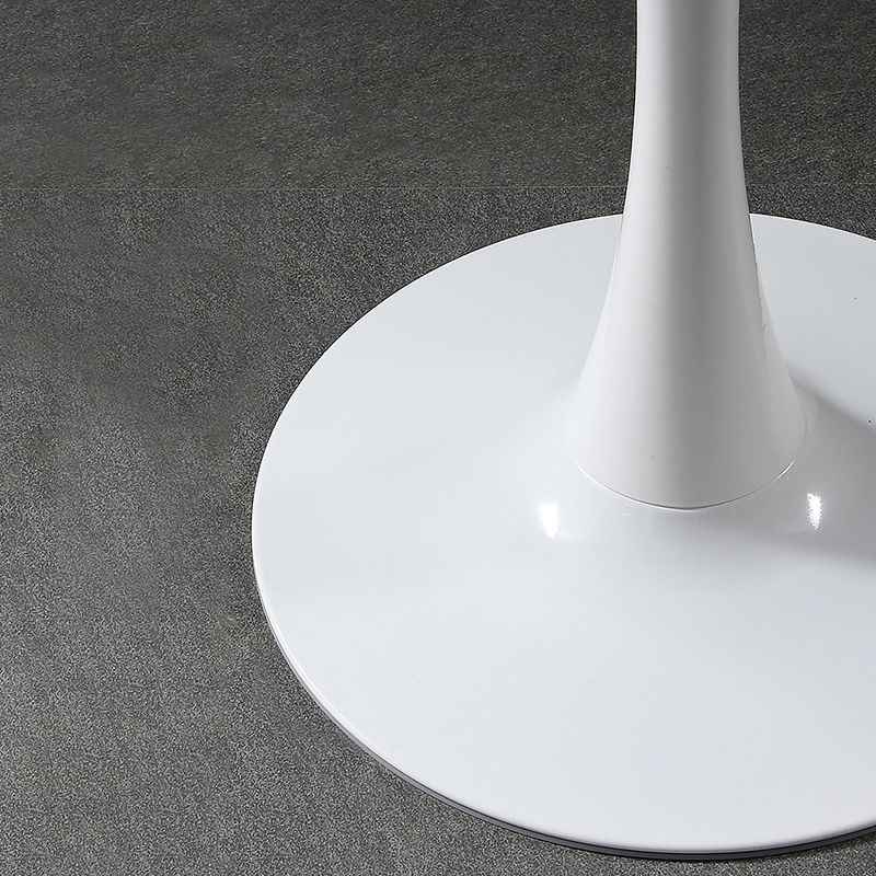 Metal Contemporary Round Dining Table Wood Top Table with Tulip Clearhalo ' dining_table' 'Dining Tables & Seating' 'Dining Tables' 'furn' 'furn_dining_table' 'Furniture' 'furniture_dining_table' 'Kitchen & Dining Furniture' 'kitchen&dining_furn' 'kitchen' 'kitchen_dining_table' 1200x1200_f2e3090d-49e6-49c6-9408-dc38567e8931