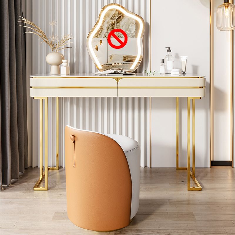 Glama-Waschtisch-Tisch-Set-Schiefer-Top-Make-up-Eitelkeit mit Schubladen