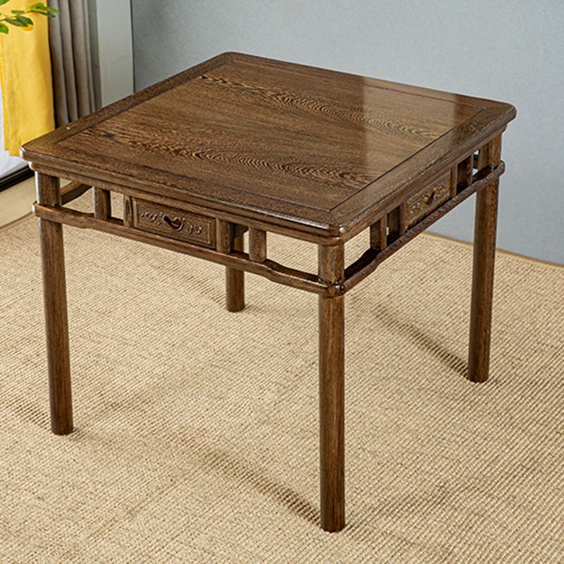 Modern Simple Dining Table Square Dinner Table with Solid Wood Legs Clearhalo 'Dining Tables & Seating' 'Dining Tables' 'dining_table' 'furn' 'furn_dining_table' 'Furniture' 'Kitchen & Dining Furniture' 1200x1200_f2e8a68a-9fc6-4ddb-9eeb-33913a65d746
