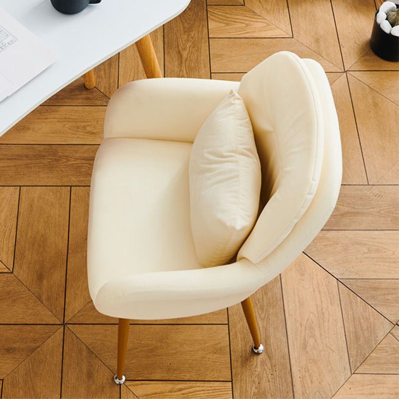 Velvet 17.7"Wide Solid Color Armchair with Basic Four Legs for Bedroom Clearhalo 'Accent Chairs' 'accent_chairs' 'Chairs & Seating' 'furn' 'furn_accent_chairs' 'Furniture' 'furniture_accent_chairs' 'Living Room Furniture' 1200x1200_f2e8b672-86f2-45da-a7f2-0dff92024d60