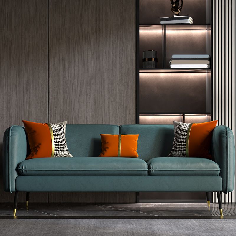 Contemporary Faux Leather Square Arm Sofa with Tight Back for Apartment Clearhalo 'furn' 'furn_sofas' 'Furniture' 'Living Room Furniture' 'Sofa' 'sofas' 1200x1200_f2e9a9e3-925e-4479-b76f-2969621e0a13