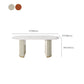 Glam Style Oval Table Sintered Stone Table with Metal Legs for Home Clearhalo 'Dining Tables & Seating' 'Dining Tables' 'dining_table' 'furn' 'furn_dining_table' 'Furniture' 'Kitchen & Dining Furniture' 1200x1200_f2eac072-043b-43f7-be20-6a4bc4b9d480