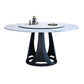 Simple Home Sintered Stone Dining Table Single Pedestal Base Round Table with Turntable Clearhalo ' dining_table' 'Dining Tables & Seating' 'Dining Tables' 'furn' 'furn_dining_table' 'Furniture' 'furniture_dining_table' 'Kitchen & Dining Furniture' 'kitchen&dining_furn' 'kitchen' 'kitchen_dining_table' 1200x1200_f2f09207-45dd-4c31-a1ef-d0926d372816