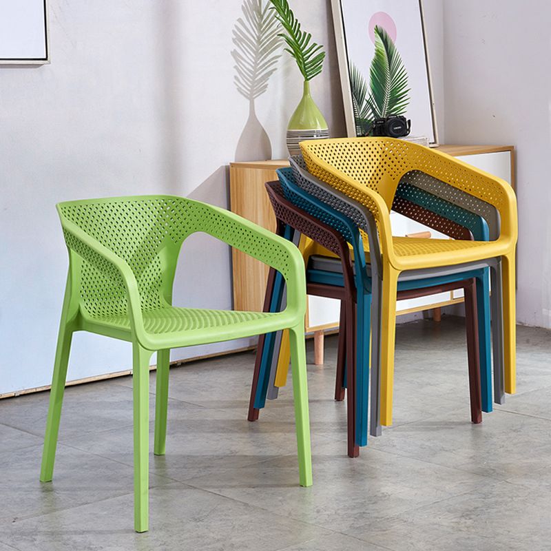 Modern Plastic Kitchen Dining Armchair Solid Back Dining Chair for Home Use Clearhalo ' kitchen&dining_furn' 'Dining Chairs' 'Dining Tables & Seating' 'dining_chair' 'furn' 'furn_dining_chair' 'Furniture' 'furniture_dining_chair' 'Kitchen & Dining Furniture' 'kitchen' 1200x1200_f2f2ba2e-07ee-472f-8aa1-b1b3e38641b9