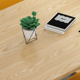 Escritorio de escritura ovalada contemporánea escritorio de red de trineos de madera