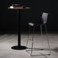 Faux Leathe Dining Stools Contemporary Bar Stools with Black Metal Base