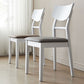 Scandinavian Leather Dining Chairs for Home Open Back Side Chair