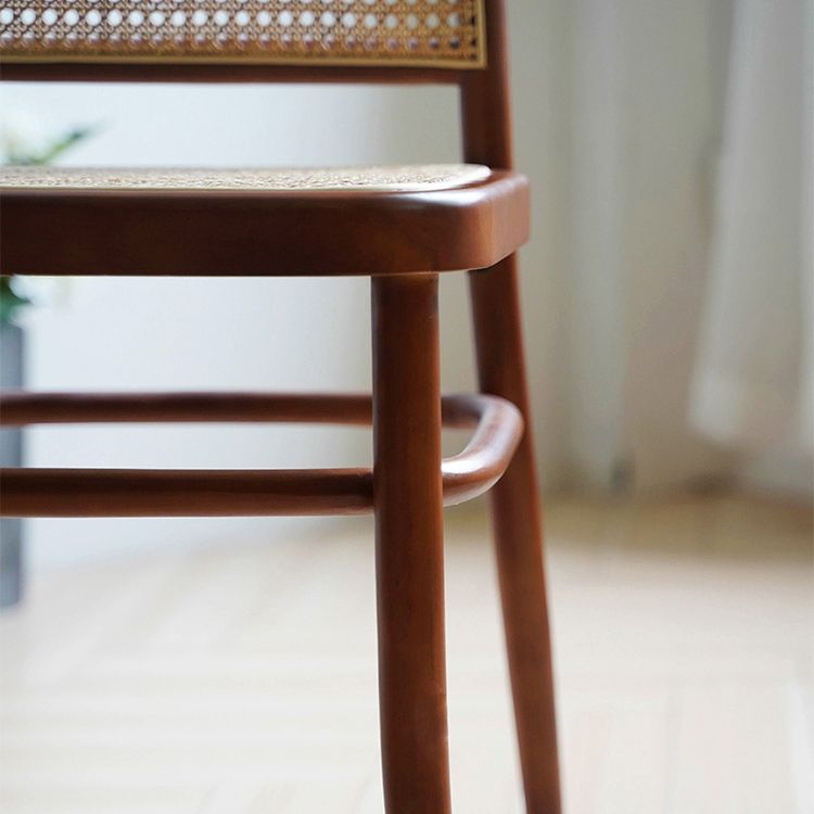 Sedia laterale tradizionale sedia da pranzo in legno massiccio per casa