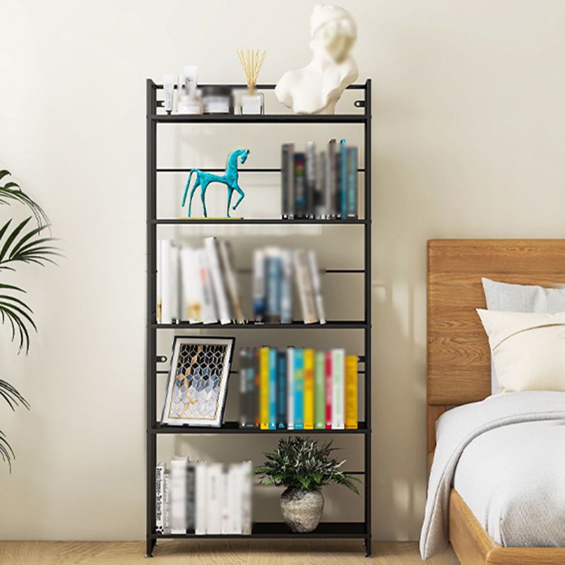 Modern Style Metal Bookshelf Vertical Open Shelf Bookcase for Study Room Clearhalo 'Bookcases' 'furn' 'furn_bookcases' 'Furniture' 'furniture_bookcases' 'kitchen' 'kitchen_bookcases' 'Living Room Furniture' 'Office Furniture' 1200x1200_f2fbb826-9eaa-41d4-9d97-294984fee940