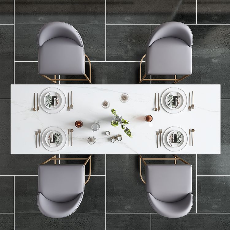 Luxury rechthoek pubtafel set 1/2/5 stuks sintered stenen aanrechttafel met hoge ontlasting