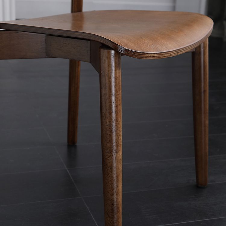 Contemporary Wood Dining Room Chair Armless Open Back Dining Side Chair Clearhalo ' kitchen&dining_furn' 'Dining Chairs' 'Dining Tables & Seating' 'dining_chair' 'furn' 'furn_dining_chair' 'Furniture' 'furniture_dining_chair' 'Kitchen & Dining Furniture' 'kitchen' 1200x1200_f2fc6ed0-7f89-47f9-9135-adb1a6beb933