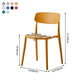 Scandinavian Plastic Restaurant Side Chair Candy Colors Open Back Dining Chair Clearhalo ' kitchen&dining_furn' 'Dining Chairs' 'Dining Tables & Seating' 'dining_chair' 'furn' 'furn_dining_chair' 'Furniture' 'furniture_dining_chair' 'Kitchen & Dining Furniture' 'kitchen' 1200x1200_f2fcabf3-8112-44d9-947c-068e424b4380