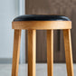 Contemporary Style Bar-stool Round Counter Bar Stool with Wooden Legs for Kitchen Clearhalo 'Bar Furniture' 'Bar Stools' 'bar_stools' 'furn' 'furn_bar_stools' 'Furniture' 'furniture_bar_stools' 'Kitchen & Dining Furniture' 1200x1200_f2ffef49-3f77-4943-b099-4f90a40df21f