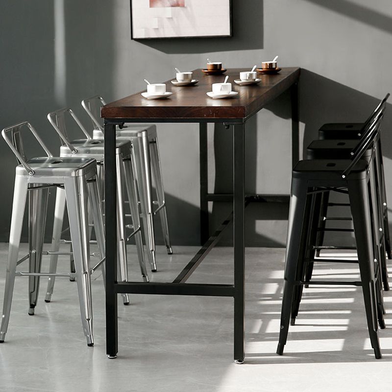 Industrial Style Armless Barstool Iron Frame Counter Stools for Coffee Shop Clearhalo 'Bar Furniture' 'Bar Stools' 'bar_stools' 'furn' 'furn_bar_stools' 'furniture_bar_stools' 'Kitchen & Dining Furniture' 'kitchen&dining_furn' 'kitchen' 'kitchen_furn' Furniture' 1200x1200_f3002b3f-a973-4c9d-b80b-d6e7ad3223e6