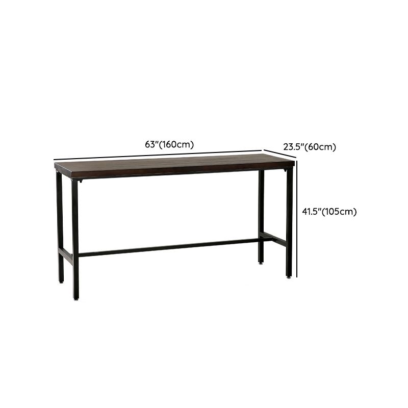 Modern Bar Height Table Solid Wood Bistro Bar Table for Patio Use Clearhalo 'Bar Furniture' 'Bar Tables' 'bar_tables' 'furn' 'furn_bar_tables' 'Furniture' 'Kitchen & Dining Furniture' 1200x1200_f3015146-5518-4b3c-85f5-aa1a265efc85