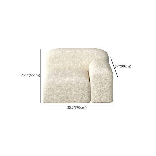 Wollsofa im weißen Standard -Sofa für das Quadrat -Arm Sofa für Wohnzimmer