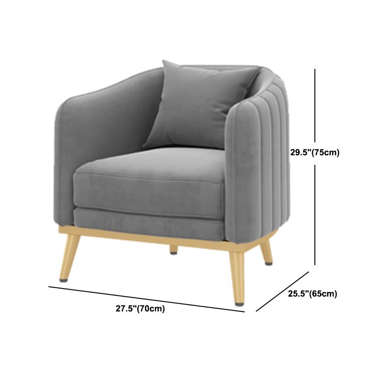 25,59 "W x 29.52" divano a braccio inclinato H con divano standard contemporaneo con schiena stretta