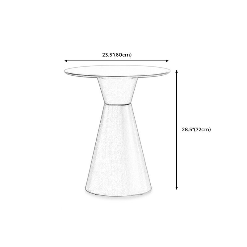 28.3 " H Single Leg Metal Base Solid Color Round Slate Coffee Table For Apartment Clearhalo 'Coffee & Accent Tables' 'Coffee Tables' 'coffee_tables' 'furn' 'furn_coffee_tables' 'Furniture' 'furniture_coffee_tables' 'Living Room Furniture' 1200x1200_f306a0ac-7c11-4924-aa09-c9574e915958