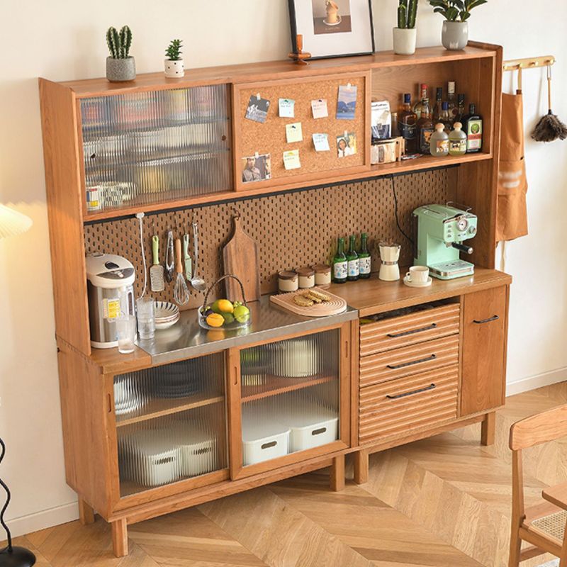 TABELLA SIGHTANDA IN LEGNO MODERNA 3 cassetti Sideboard con armadi per sala da pranzo
