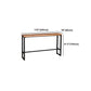 Modern Style Bar Table Solid Wood and Iron Brown Coffee Shop Bar Table Clearhalo 'Bar Furniture' 'Bar Tables' 'bar_tables' 'furn' 'furn_bar_tables' 'Furniture' 'furniture_bar_tables' 'Kitchen & Dining Furniture' 'kitchen&dining_furn' 'kitchen' 1200x1200_f3091d2e-a8f2-4462-9e67-73e42d1a9061