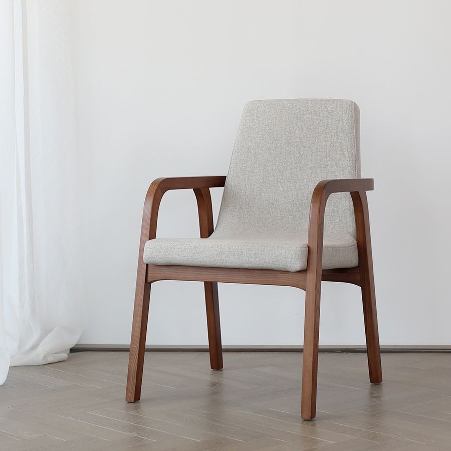 Traditional Style Ash Wood Chair Kitchen Solid Back Arm Single Dining Chair Clearhalo ' kitchen&dining_furn' 'Dining Chairs' 'Dining Tables & Seating' 'dining_chair' 'furn' 'furn_dining_chair' 'Furniture' 'furniture_dining_chair' 'Kitchen & Dining Furniture' 'kitchen' 1200x1200_f30a09ee-f154-462b-b3e8-16463c4379ad