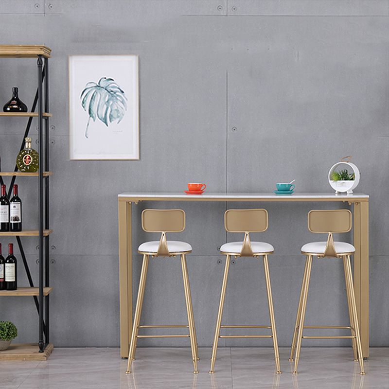 Glam Indoor 1/2/3/4/9 Pub Dining Set Pieces Rectangle White Marble Bistro Set Clearhalo 'Bar Furniture' 'furn' 'furn_home_bar_bar_sets' 'Furniture' 'Home Bars & Bar Sets' 'home_bar_bar_sets' 'Kitchen & Dining Furniture' 1200x1200_f30ab18f-cf73-4526-b870-629f73ac1243