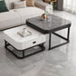 Ensemble de table basse carrée Frame Ensemble de table basse gigogne Glam avec tiroir