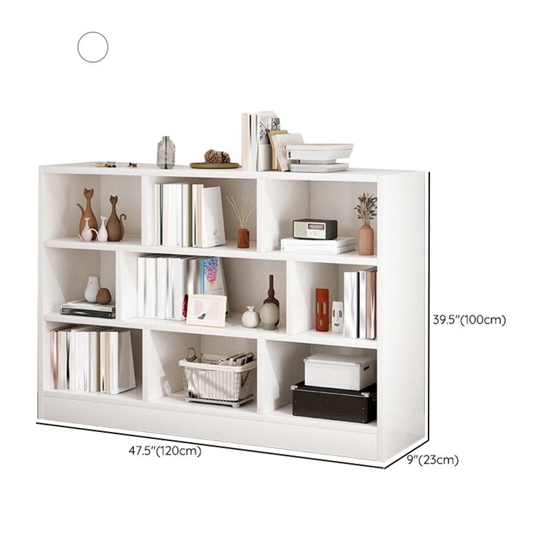 Estantería de madera de ingeniería escandinava estantería estándar con estantes