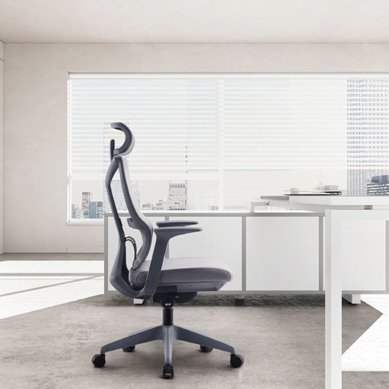 Sedia da scrivania a armi fisse moderna nessuna sedia ergonomica angosciante con ruote