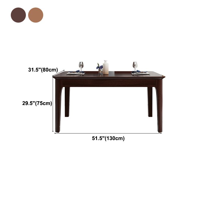 Industrial Standard Solid Wood Dining Table Rectangle Kitchen Dining Table with 4 Legs Base Clearhalo ' dining_table' 'Dining Tables & Seating' 'Dining Tables' 'furn' 'furn_dining_table' 'Furniture' 'furniture_dining_table' 'Kitchen & Dining Furniture' 'kitchen&dining_furn' 'kitchen' 'kitchen_dining_table' 1200x1200_f312fccb-076d-43be-92e1-9cf6244c9008