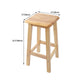 Modern Solid Wood Bar & Counter Stool Square Footrest Counter-height Stool for Shop