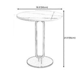 Table de l'extrémité de piédestal de 21,7 pouces de haut