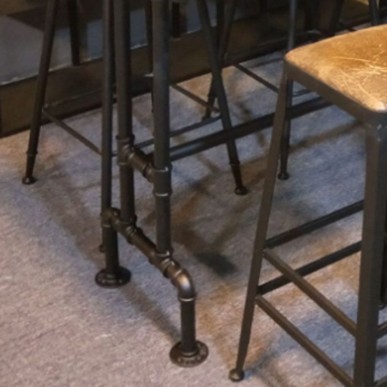 Industrial Bar Dining Table Cafe and Breakroom Bar Stool Table Clearhalo 'Bar Furniture' 'Bar Tables' 'bar_tables' 'furn' 'furn_bar_tables' 'Furniture' 'Kitchen & Dining Furniture' 1200x1200_f3155c05-2305-4580-9d79-a6efdc68c02d