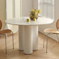 Round Dining Table Modern Furniture with Solid Wood Base for Home Clearhalo 'Dining Tables & Seating' 'Dining Tables' 'dining_table' 'furn' 'furn_dining_table' 'Furniture' 'Kitchen & Dining Furniture' 1200x1200_f317b4e3-e19e-4645-8e49-6333dcf16678