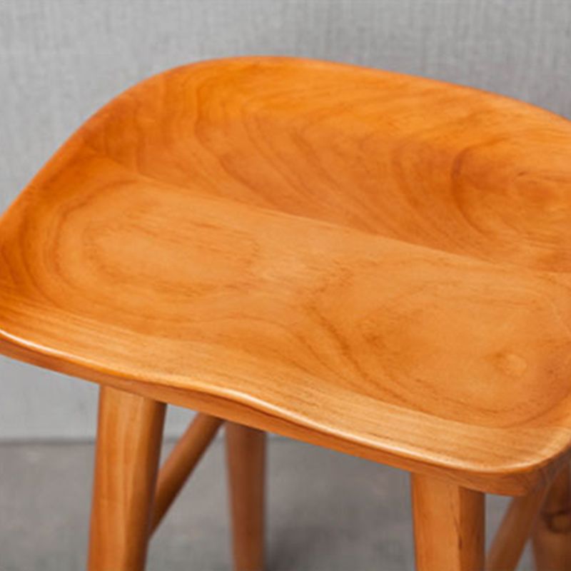 Industrial Armless Backless Counter Stool Rubber Wood Bar Stool with Pedal Clearhalo 'Bar Furniture' 'Bar Stools' 'bar_stools' 'furn' 'furn_bar_stools' 'Furniture' 'Kitchen & Dining Furniture' 1200x1200_f318d9c5-74fd-42df-859a-6f9e055324e5