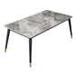 Contemporary Style Stone Dining Table Rectangle 4 Legs Table for Dining Room Clearhalo ' dining_table' 'Dining Tables & Seating' 'Dining Tables' 'furn' 'furn_dining_table' 'Furniture' 'furniture_dining_table' 'Kitchen & Dining Furniture' 'kitchen&dining_furn' 'kitchen' 'kitchen_dining_table' 1200x1200_f3191164-a022-4f17-9cf0-fd2aa2310f27