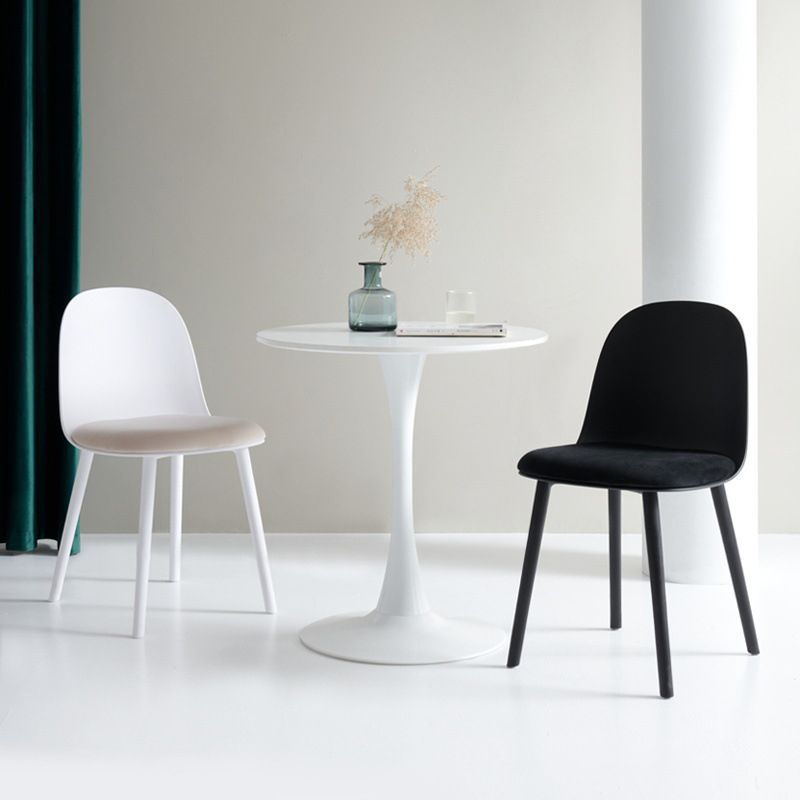 Contemporary Plastic Side Chair Solid Back Kitchen Dining Room Chair Clearhalo 'Dining Chairs' 'Dining Tables & Seating' 'dining_chair' 'furn' 'furn_dining_chair' 'Furniture' 'furniture_dining_chair' 'Kitchen & Dining Furniture' 1200x1200_f319d945-f7d3-4fa3-aa38-c49b0c4020dc