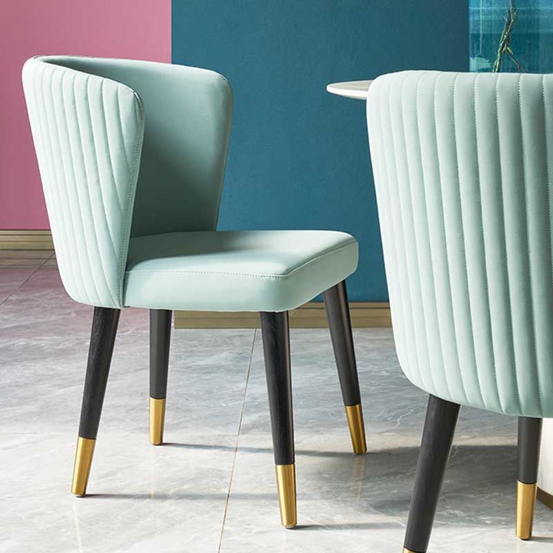 Contemporary Kitchen Fabric Dining Chair Wingback Side Chair for Home Use Clearhalo ' kitchen&dining_furn' 'Dining Chairs' 'Dining Tables & Seating' 'dining_chair' 'furn' 'furn_dining_chair' 'Furniture' 'furniture_dining_chair' 'Kitchen & Dining Furniture' 'kitchen' 1200x1200_f31b270c-7590-4125-8b70-a163c40e6b14