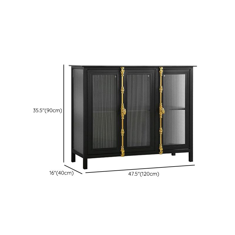 Table du buffet en métal glam