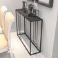 Tavolo di divano console di ferro contemporaneo Rettangolo Black End Table per Hall