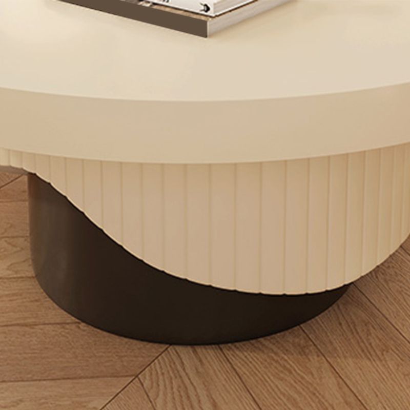 Contemporary Coffee Table Wooden Pedestal Round Coffee Cocktail Table Clearhalo 'Coffee & Accent Tables' 'Coffee Tables' 'coffee_tables' 'furn' 'furn_coffee_tables' 'Furniture' 'Living Room Furniture' 1200x1200_f320b1d0-a4bd-44d8-882d-d4cdfcd0631c