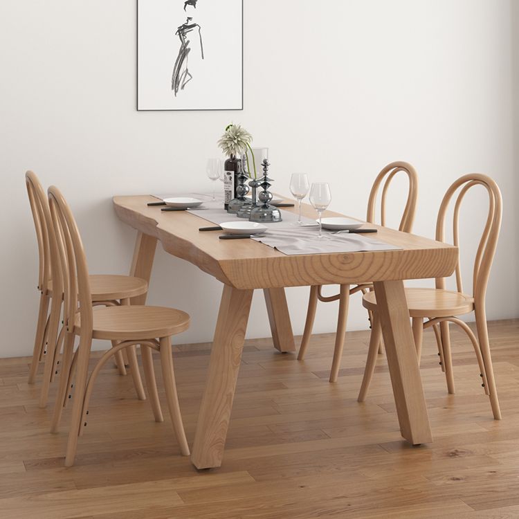 Modern 1/2/4/5/6 Pieces Rectangle Dining Set Solid Wood Dining Table with Chairs Clearhalo 'Dining Room Sets' 'Dining Tables & Seating' 'dining_room_set' 'furn' 'furn_dining_room_set' 'Furniture' 'furniture_dining_room_set' 'Kitchen & Dining Furniture' 'kitchen&dining_furn' 'kitchen' 1200x1200_f324182f-2340-4980-938e-5948e7ecf5fb