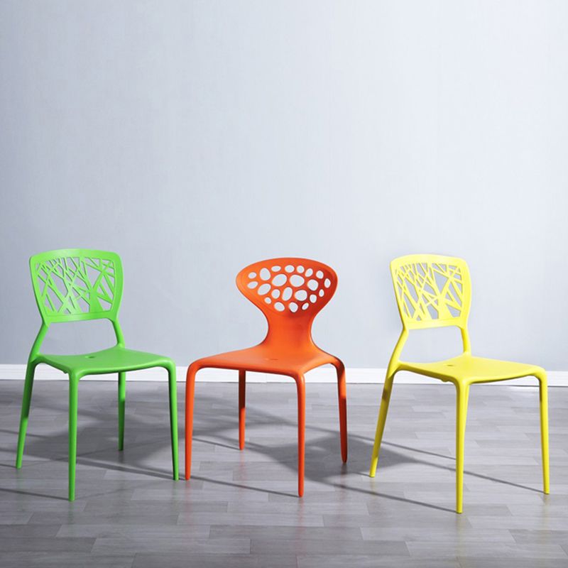 Scandinavian Plastic Patio Dining Side Chair Open Back Dining Side Chair Clearhalo 'Dining Chairs' 'Dining Tables & Seating' 'dining_chair' 'furn' 'furn_dining_chair' 'Furniture' 'furniture_dining_chair' 'Kitchen & Dining Furniture' 1200x1200_f324da43-ff05-40e8-b473-8c570a2753a8