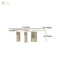 Luxury Oval Dining Table Sintered Stone Top White Metal Base Table Clearhalo 'Dining Tables & Seating' 'Dining Tables' 'dining_table' 'furn' 'furn_dining_table' 'Furniture' 'Kitchen & Dining Furniture' 1200x1200_f329f66d-3e98-4e6a-95ed-d335d4a65874