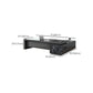 Black L-Shape Office Desk Cable Management Executive Desk with 2-Drawer Clearhalo 'furn' 'furn_office_desk' 'Furniture' 'Office Desks' 'Office Furniture' 'office_desk' 1200x1200_f32aa4ab-f0e4-4329-9651-b9fe2ba282e8