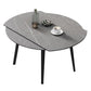 52" Round Sintered Stone Top Table Extendable 4 Legs Dining Table, Metal in Black Clearhalo ' dining_table' 'Dining Tables & Seating' 'Dining Tables' 'furn' 'furn_dining_table' 'Furniture' 'furniture_dining_table' 'Kitchen & Dining Furniture' 'kitchen&dining_furn' 'kitchen' 'kitchen_dining_table' 1200x1200_f32b3bf9-4944-4878-b517-665386568c4a