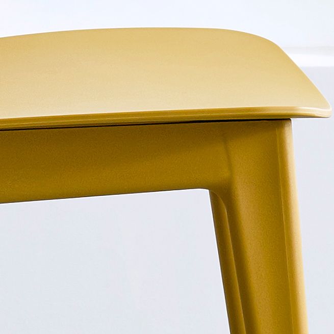 Scandinavian Style Open Back Dining Side Chair Plastic Dining Armless Chair Clearhalo ' kitchen&dining_furn' 'Dining Chairs' 'Dining Tables & Seating' 'dining_chair' 'furn' 'furn_dining_chair' 'Furniture' 'furniture_dining_chair' 'Kitchen & Dining Furniture' 'kitchen' 1200x1200_f32c773b-a049-4642-85dc-41f778682b83