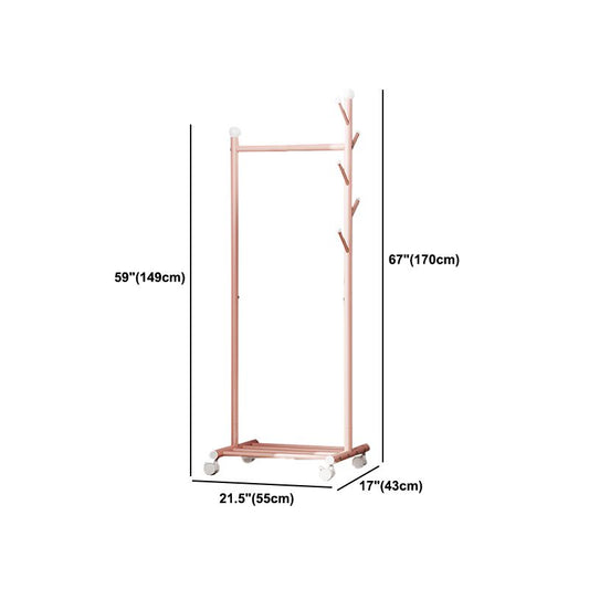 Contemporary Style Wardrobe 1-Teir Metal Wardrobe Closet for Bedroom